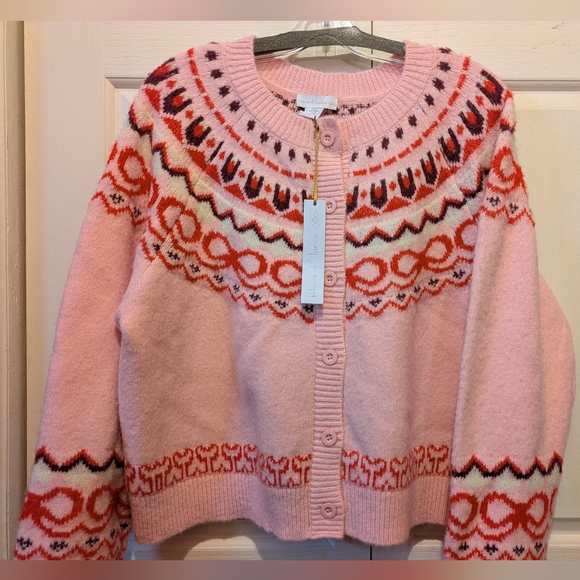 LAST PRICE DROP House Of Harlow 1960 Fair Isle Cardigan Sweater Size 1X New! - Picture 4 of 15